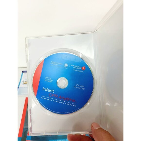 Infant CPR Anytime Kit AHA Heart Association DVD Training + Baby Manikin… - Picture 9 of 10